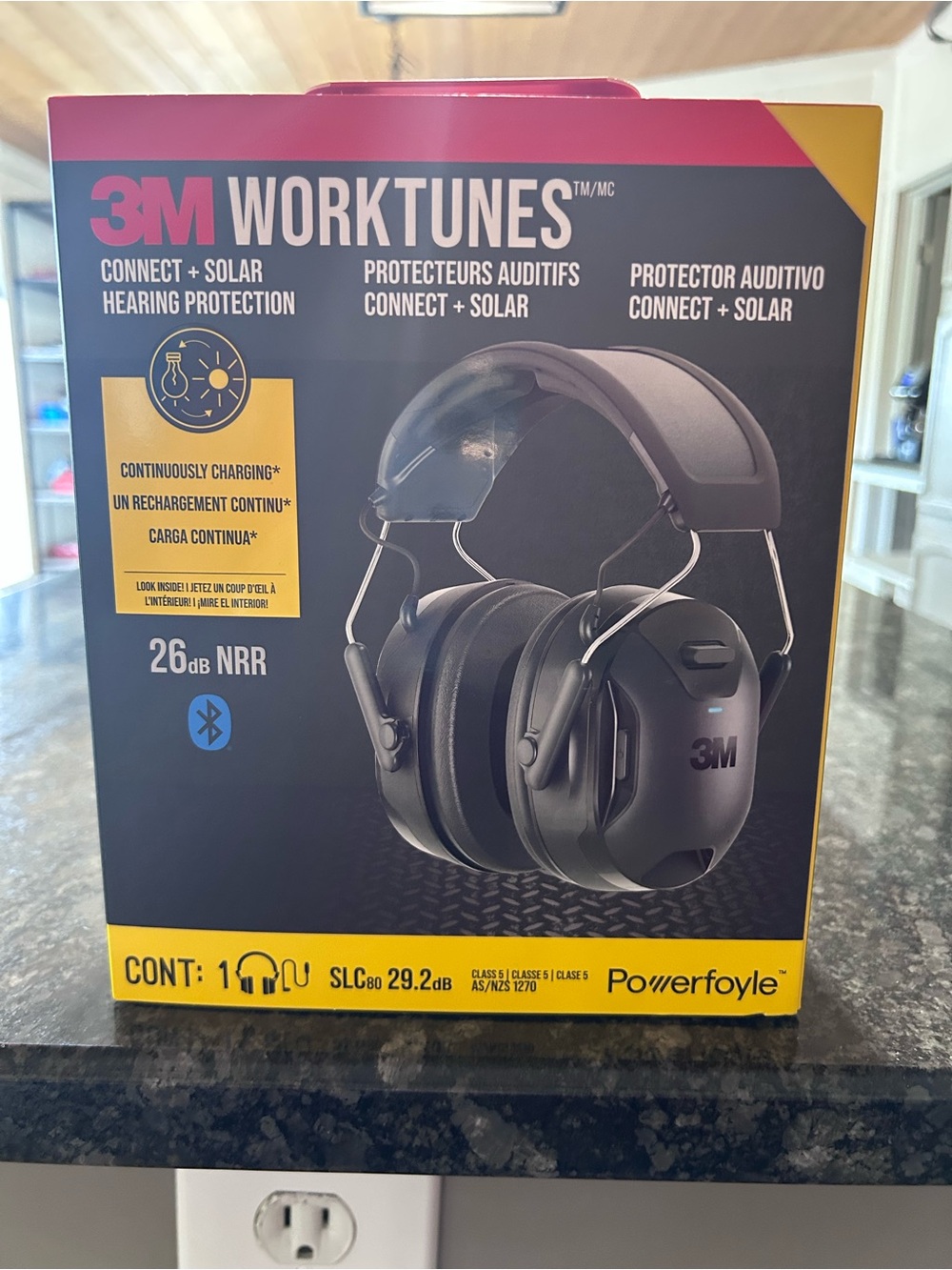 3M WorkTunes Bluetooth Hearing Protector Headphones — Black